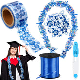 Jexine candy lei bags in blue hibiscus design for festive graduation gifting.