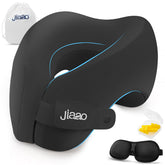 jiaao travel pillow memory foam neck pillow provides steady support for comfortable flights