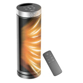 JIBUFI ceramic space heater front view for easy living room placement.
