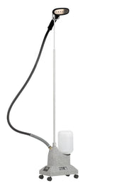 Jiffy Steamer J-2S plastic head with stainless face for gentle fabric steaming