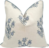 Jillien Harbor The Mary pillow cover with floral detailing enhances decor