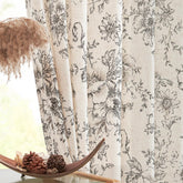 JINCHAN floral curtains with peony drape add soft privacy to living room windows