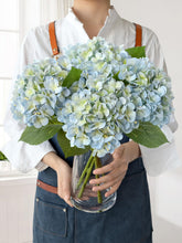JINWOE light blue hydrangea flowers in a 20-inch bouquet, ideal for centerpieces.