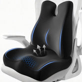JIPORIER lumbar support pillow on an office chair provides targeted back comfort