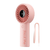 JISULIFE handheld fan with strong wind for outdoor cooling