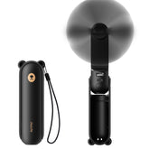 JISULIFE handheld mini fan shows compact design for on-the-go cooling.