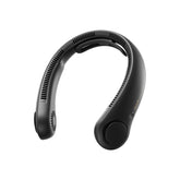 JISULIFE neck fan front view shows compact cooling on the go