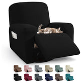 JIVINER recliner cover with soft jacquard fabric protects furniture