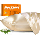 J JIMOO silk pillowcase closeup texture for skin comfort
