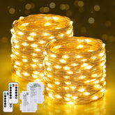 JMEXSUSS 2-pack fairy lights on a reel for easy storing after DIY decor