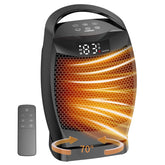 JNDRO portable heater showcasing compact design for easy room heating.