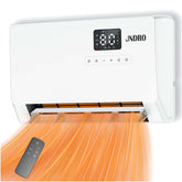 JNDRO wall-mounted space heater with ECO thermostat for energy-efficient heating.
