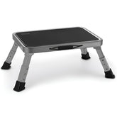 Jocauto foldable step stool with a non-slip platform enhances kitchen reach and safety.