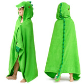Joiedomi dinosaur hooded towel for kids, perfect for bath time.