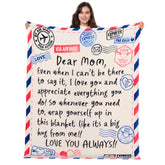 Joiedomi Mothers Day blanket with letter design, a thoughtful gift for mom.