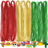 Jollylife Cinco de Mayo beaded necklaces in festive colors for party dΓ©cor.