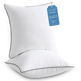 JOLLYVOGUE euro pillows 26x26 set of 2 showcase plush loft for all sleeping positions.