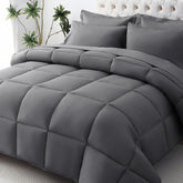 JOLLYVOGUE Twin Comforter Set soft fabric close-up highlights plush feel for cozy nights