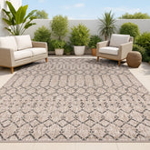 Jonathan Y Ourika Moroccan geometric outdoor rug 8x10 for patios, durable and stylish