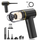 Joneme portable car vacuum with 12000PA suction for powerful car cleaning.