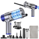 JONYJ handheld car vacuum with 16kPa suction for deep-cleaning car interiors and upholstery