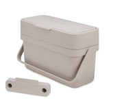 Compo Easy-Fill bin with lid for tidy kitchen waste collection.