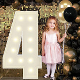 JoyBox Design 4ft marquee number frame for bold birthday displays