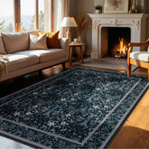 Joydeco boho floral pattern rug adds subtle forest charm to living spaces.