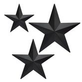 JoyEvy Black Barn Star 6-inch wall decor with rustic finish for farmhouse styling.