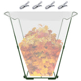 Joyhalo trash bag holder upright leaf stand for quick outdoor cleanup