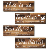 Joyhawk This Is Us wall signs set adds cozy family ambiance.