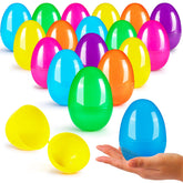 JOYIN 3.15-inch colorful Easter eggs with hinge for easy opening during egg hunts.