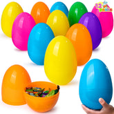 JOYIN 7-inch jumbo orange Easter egg for bright egg hunts and prizes