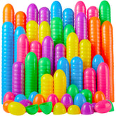JOYIN Easter eggs in six bright colors for eye-catching displays.