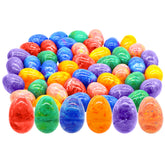 JOYIN iridescent Easter eggs 72pc for bright, reusable egg hunts