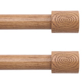 JRZOO wood curtain rod assembly for easy fitting and sturdy support