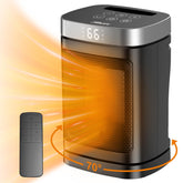 JIBUFI small portable space heater front view for quick warmth at desk or floor.