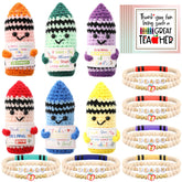Juinte 6-set teacher appreciation crayon crochet dolls collection decorates desks