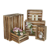 JUMBO HUMBLE wooden crate set shown for versatile display and storage in rustic decor.