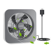 JUMXION box fan front view for compact cooling in small spaces.