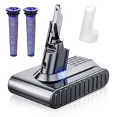 JUNWOOD upgraded 10.0Ah battery for Dyson V7 with 21700 cells and longer runtime