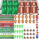 Justforjoyful football drawstring backpacks ready for party favors and take home.