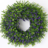 Juxdp artificial lavender and boxwood wreath front door brightens entry year round