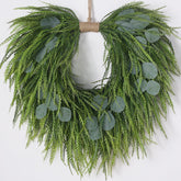 Juxdp 22-inch wreath on front door showing vibrant, low-maintenance charm