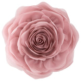 JWH stereo flower pillow cover in dusty pink adds cozy color to a sofa.