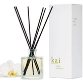 Kai reed diffuser gardenia bottle front for a clean, inviting room refresher.