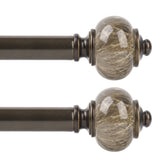 KAMANINA 2-pack curtain rods extended to 32-58 inches for versatile windows