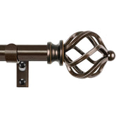 KAMANINA bronze curtain rod adjustable 32 to 86 inches highlight flexible fit for windows