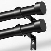 Kamanina 2-pack curtain rods product shot with adjustable length for versatile windows.