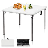 Kasunpul 34in folding table with carrying handle for easy transport.
